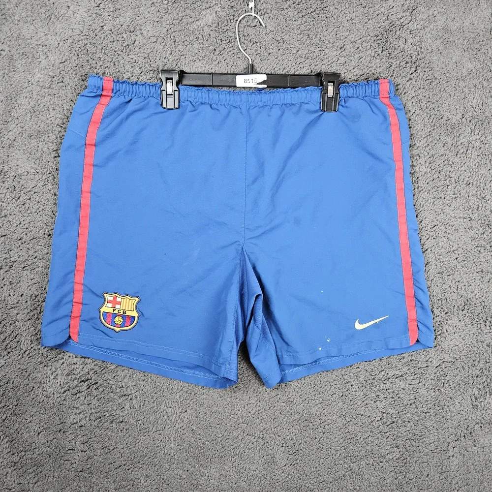 Nike Shorts Mens XL Blue FCB‎ FC Barcelona Soccer Athletic Matchday